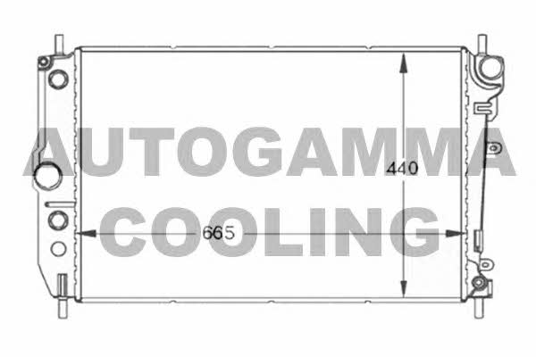 Autogamma 102130 Radiator, engine cooling 102130
