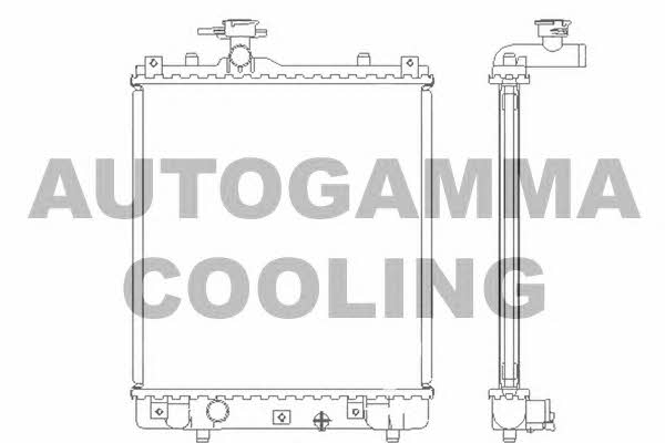 Autogamma 104710 Radiator, engine cooling 104710