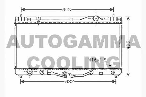 Autogamma 104717 Radiator, engine cooling 104717