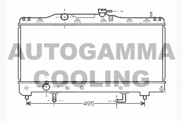 Autogamma 104718 Radiator, engine cooling 104718