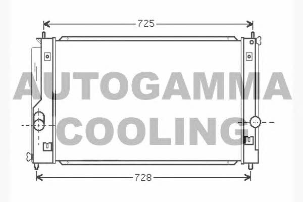 Autogamma 104741 Radiator, engine cooling 104741