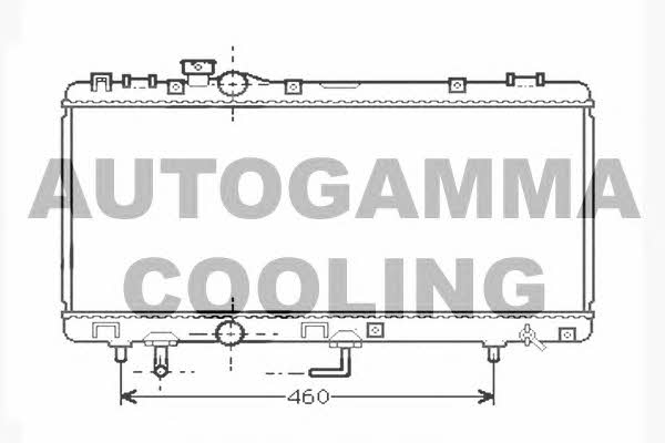 Autogamma 104742 Radiator, engine cooling 104742