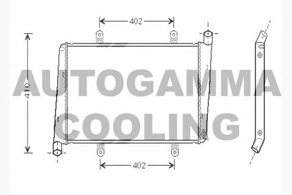 Autogamma 104752 Radiator, engine cooling 104752