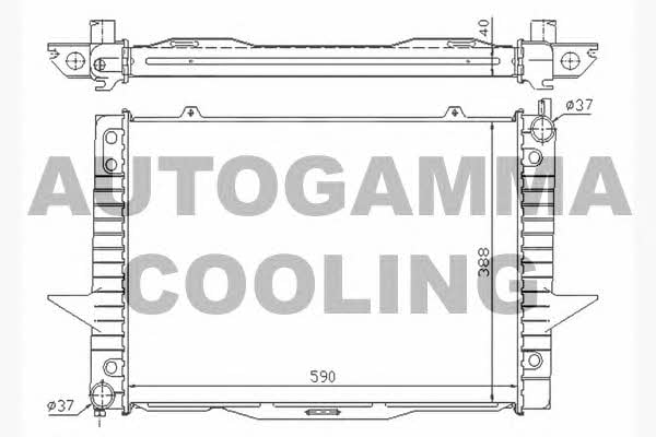 Autogamma 104753 Radiator, engine cooling 104753