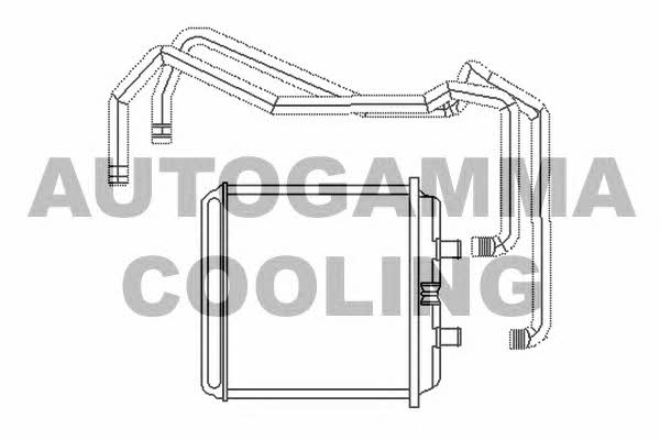 Autogamma 104771 Heat exchanger, interior heating 104771