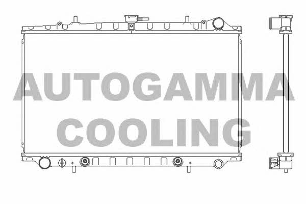 Autogamma 102208 Radiator, engine cooling 102208