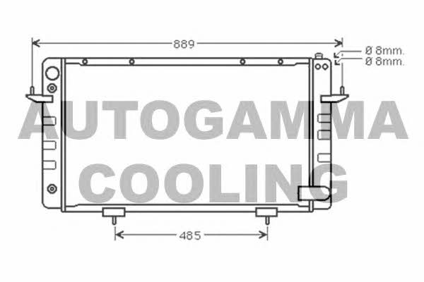 Autogamma 102288 Radiator, engine cooling 102288