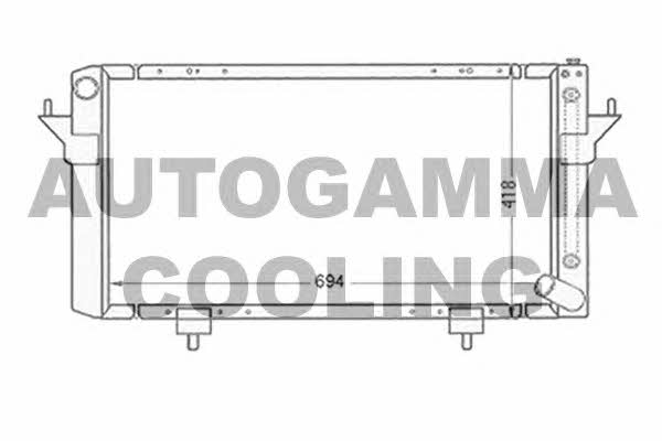 Autogamma 102291 Radiator, engine cooling 102291