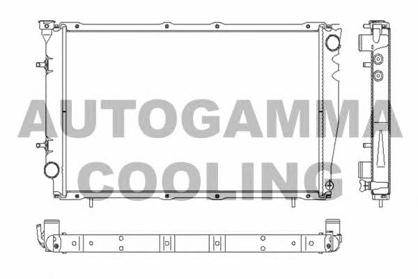 Autogamma 102317 Radiator, engine cooling 102317