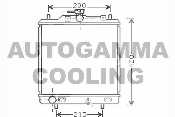 Autogamma 102325 Radiator, engine cooling 102325