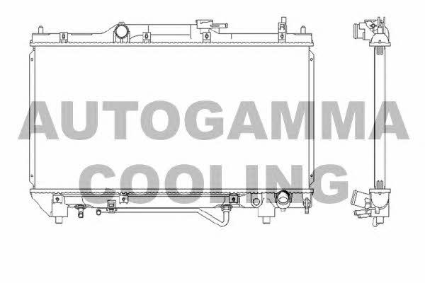 Autogamma 102351 Radiator, engine cooling 102351