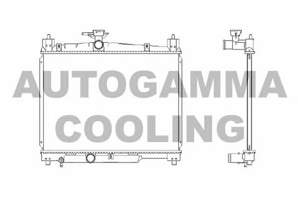 Autogamma 102378 Radiator, engine cooling 102378