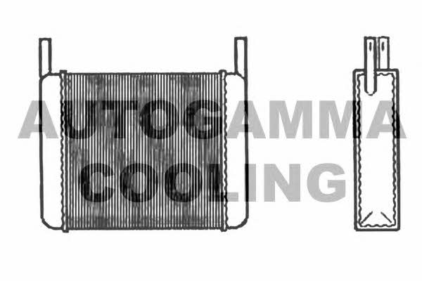 Autogamma 102418 Heat exchanger, interior heating 102418