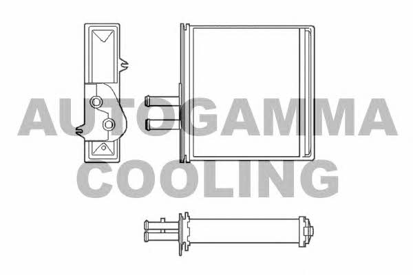 Autogamma 102428 Heat exchanger, interior heating 102428