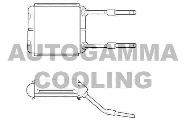 Autogamma 102453 Heat exchanger, interior heating 102453
