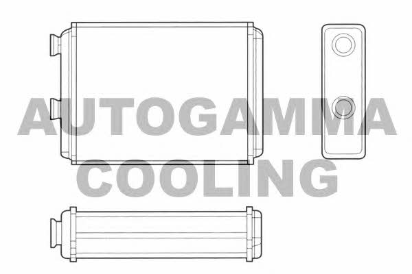 Autogamma 102463 Heat exchanger, interior heating 102463