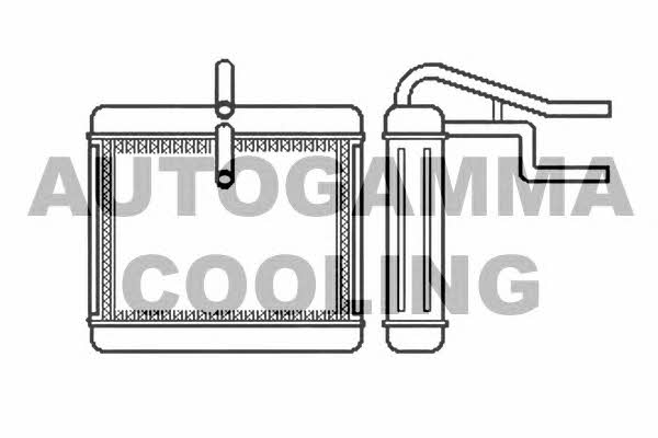Autogamma 102467 Heat exchanger, interior heating 102467