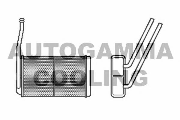 Autogamma 104815 Heat exchanger, interior heating 104815
