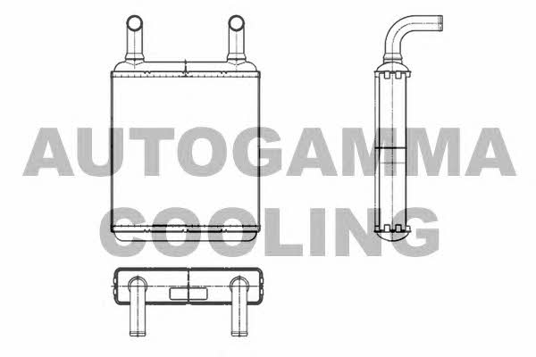 Autogamma 104817 Heat exchanger, interior heating 104817