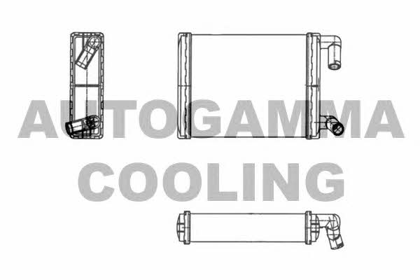 Autogamma 104819 Heat exchanger, interior heating 104819