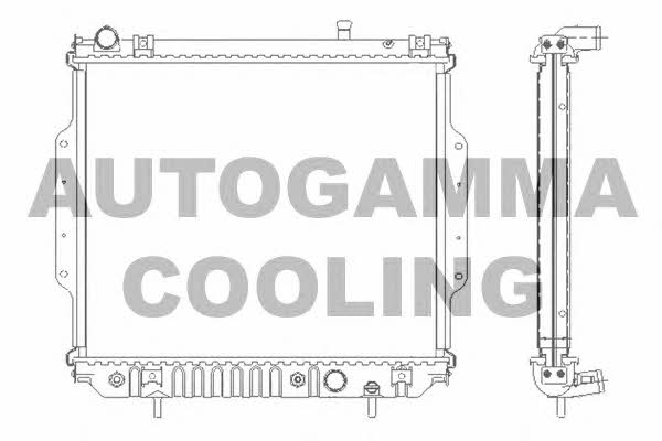 Autogamma 104838 Radiator, engine cooling 104838