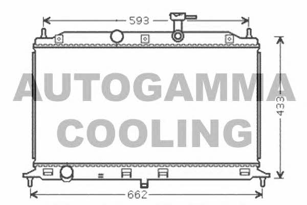 Autogamma 104845 Radiator, engine cooling 104845