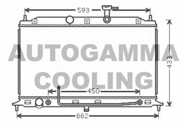 Autogamma 104846 Radiator, engine cooling 104846