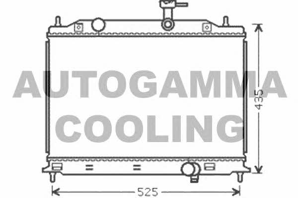 Autogamma 104847 Radiator, engine cooling 104847