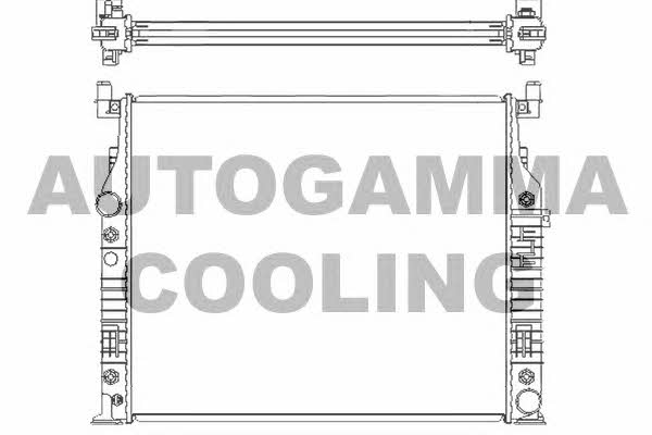 Autogamma 104851 Radiator, engine cooling 104851