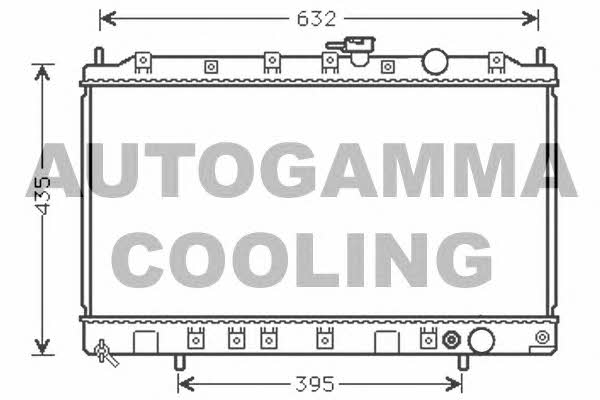 Autogamma 104856 Radiator, engine cooling 104856