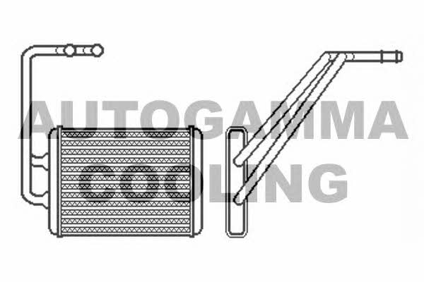 Autogamma 104875 Heat exchanger, interior heating 104875