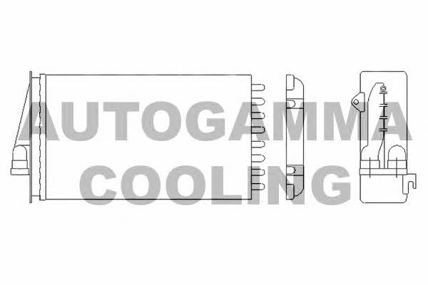 Autogamma 104936 Heat exchanger, interior heating 104936