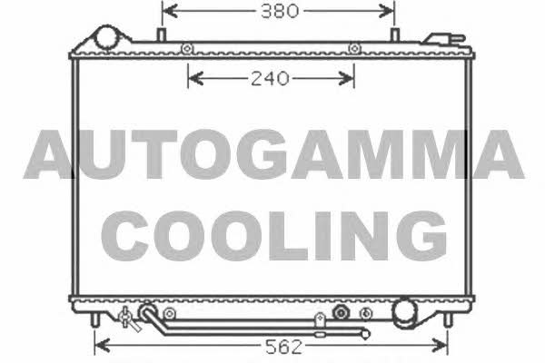 Autogamma 105100 Radiator, engine cooling 105100
