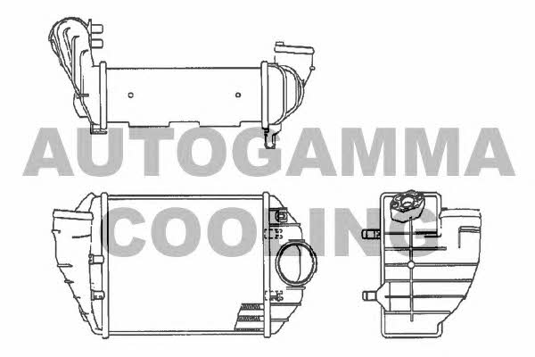 Autogamma 102535 Intercooler, charger 102535