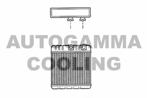 Autogamma 102541 Heat exchanger, interior heating 102541