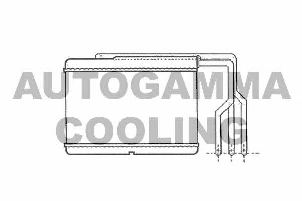 Autogamma 102543 Heat exchanger, interior heating 102543