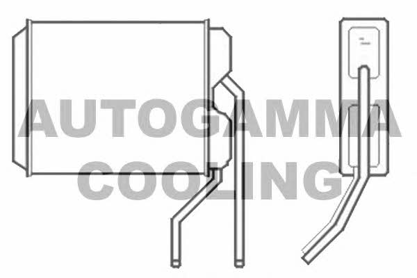 Autogamma 102580 Heat exchanger, interior heating 102580