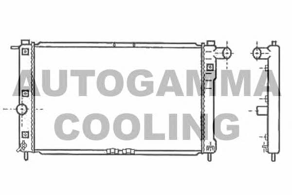 Autogamma 102581 Radiator, engine cooling 102581