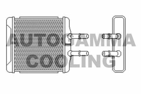 Autogamma 102584 Heat exchanger, interior heating 102584