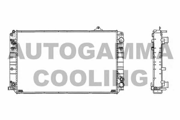 Autogamma 105124 Radiator, engine cooling 105124