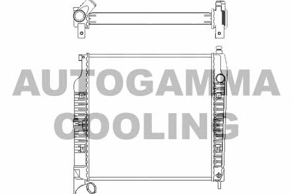 Autogamma 105128 Radiator, engine cooling 105128