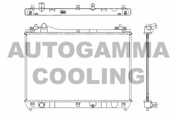 Autogamma 105137 Radiator, engine cooling 105137