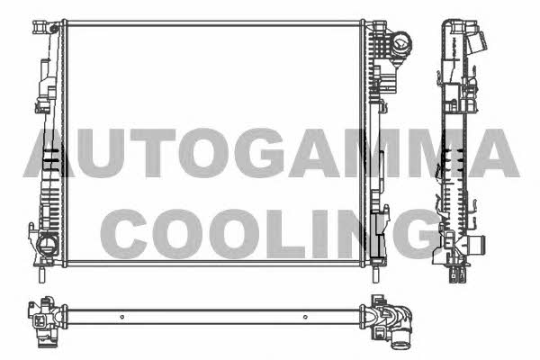 Autogamma 105143 Radiator, engine cooling 105143