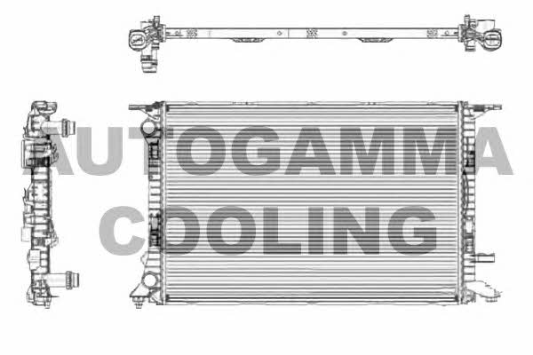Autogamma 105155 Radiator, engine cooling 105155