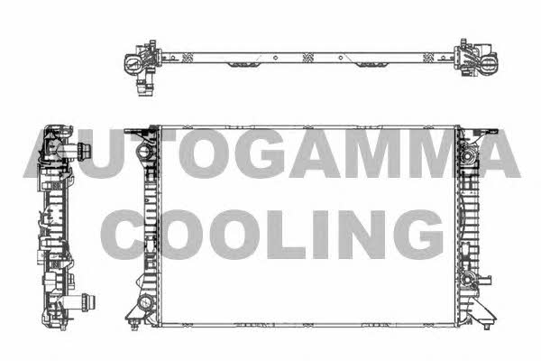 Autogamma 105156 Radiator, engine cooling 105156