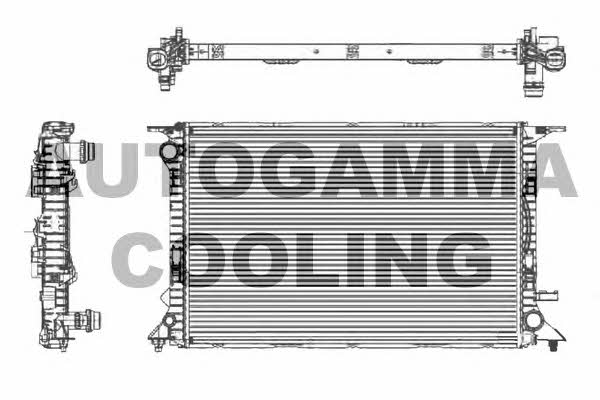 Autogamma 105158 Radiator, engine cooling 105158