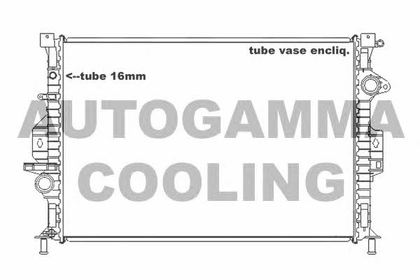 Autogamma 105161 Radiator, engine cooling 105161
