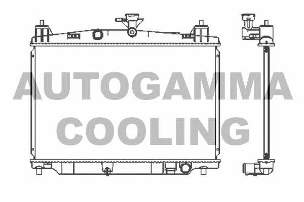 Autogamma 105164 Radiator, engine cooling 105164