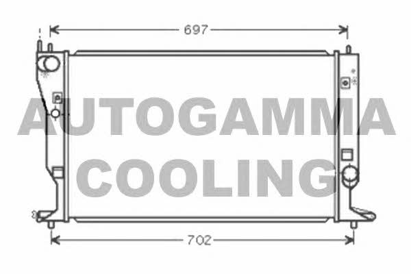 Autogamma 105182 Radiator, engine cooling 105182