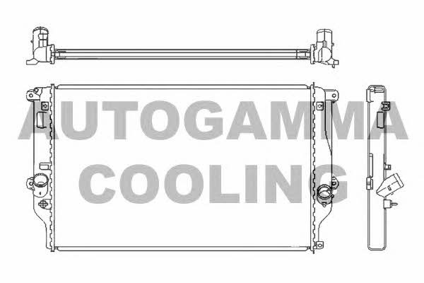 Autogamma 105184 Radiator, engine cooling 105184